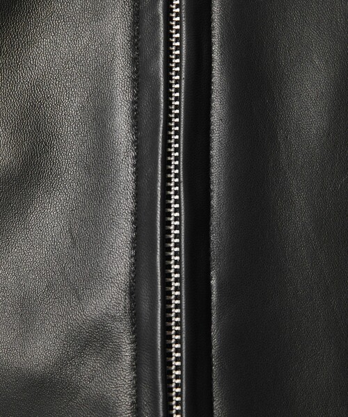 Schott（ショット）の「【別注】＜Schott＞レザー チェック ブルゾン（その他アウター・メンズ・ブラック・M/L/XL）」の10枚目の写真