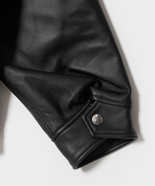 Schott（ショット）の「【別注】＜Schott＞レザー チェック ブルゾン（その他アウター・メンズ・ブラック・M/L/XL）」の15枚目の写真