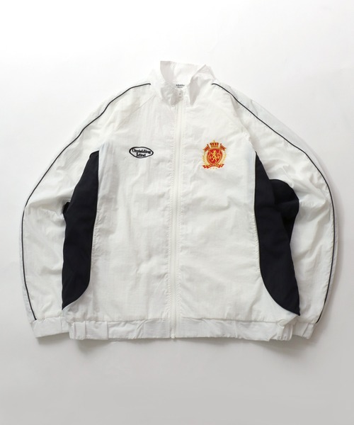 SITRY（シトリー）の「Nylon Track Jacket/オーバーサイズ ブロークコア ナイロンジャケット トラックジャケット ブルゾン セットアップ対応（ナイロンジャケット・メンズ・グリーン/ブラック/ホワイト・M/L）」の2枚目の写真