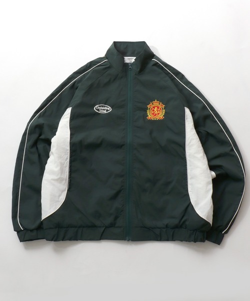 SITRY（シトリー）の「Nylon Track Jacket/オーバーサイズ ブロークコア ナイロンジャケット トラックジャケット ブルゾン セットアップ対応（ナイロンジャケット・メンズ・グリーン/ブラック/ホワイト・M/L）」の3枚目の写真
