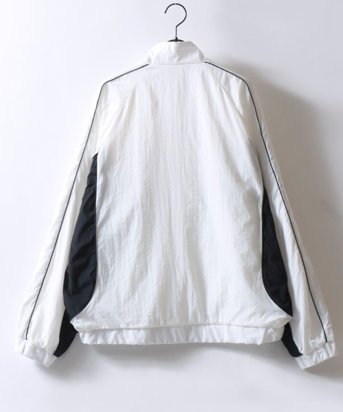 SITRY（シトリー）の「Nylon Track Jacket/オーバーサイズ ブロークコア ナイロンジャケット トラックジャケット ブルゾン セットアップ対応（ナイロンジャケット・メンズ・グリーン/ブラック/ホワイト・M/L）」の7枚目の写真
