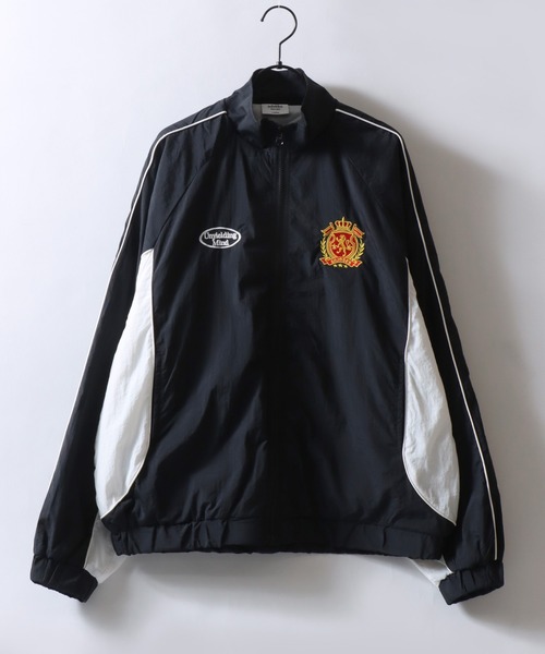 SITRY（シトリー）の「Nylon Track Jacket/オーバーサイズ ブロークコア ナイロンジャケット トラックジャケット ブルゾン セットアップ対応（ナイロンジャケット・メンズ・グリーン/ブラック/ホワイト・M/L）」の5枚目の写真