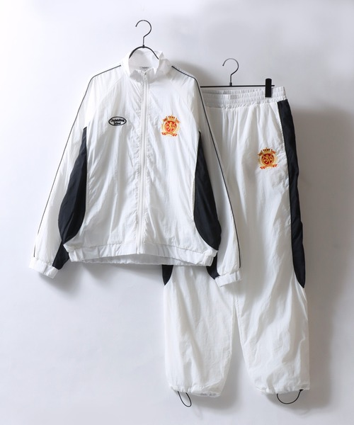 SITRY（シトリー）の「Nylon Track Jacket/オーバーサイズ ブロークコア ナイロンジャケット トラックジャケット ブルゾン セットアップ対応（ナイロンジャケット・メンズ・グリーン/ブラック/ホワイト・M/L）」の11枚目の写真