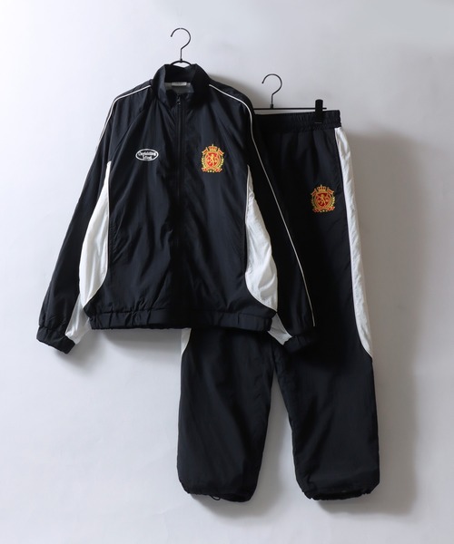 SITRY（シトリー）の「Nylon Track Jacket/オーバーサイズ ブロークコア ナイロンジャケット トラックジャケット ブルゾン セットアップ対応（ナイロンジャケット・メンズ・グリーン/ブラック/ホワイト・M/L）」の13枚目の写真