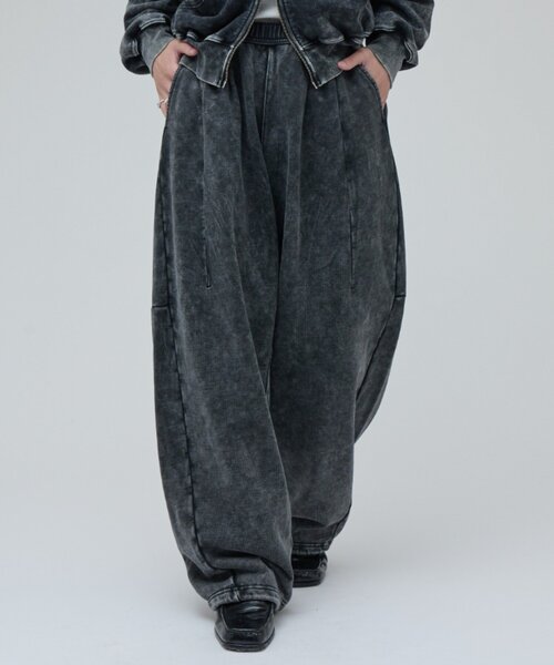 Lui's(ルイス)の「ROUND SWEAT VOLUME PANTS(スウェットパンツ・メンズ・グレー/ブラック・S/M)」の15枚目の写真