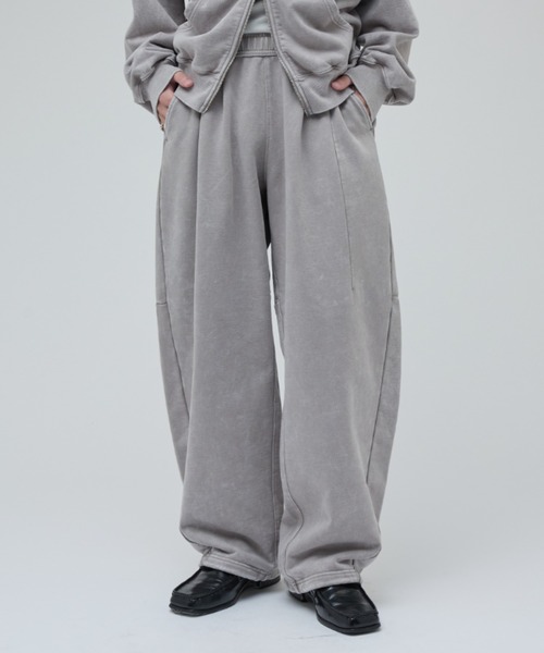 Lui's(ルイス)の「ROUND SWEAT VOLUME PANTS(スウェットパンツ・メンズ・グレー/ブラック・S/M)」の2枚目の写真