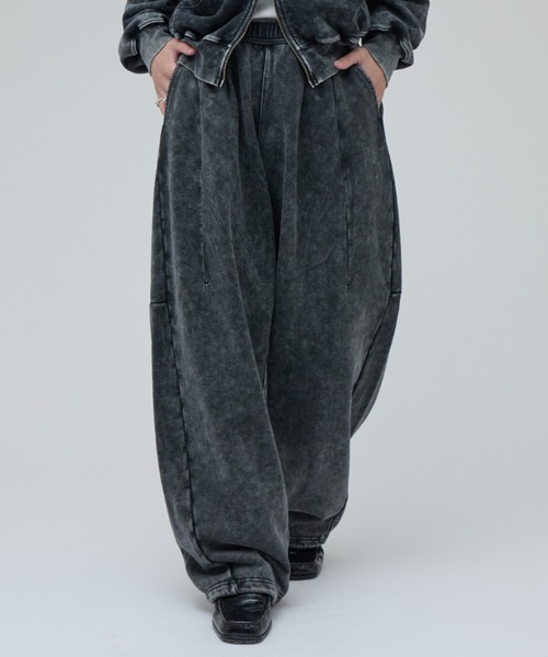 Lui's(ルイス)の「ROUND SWEAT VOLUME PANTS(スウェットパンツ・メンズ・グレー/ブラック・S/M)」の4枚目の写真
