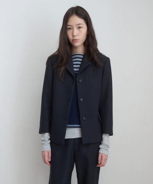Majournee(マジョネ)の「テーラードシングルジャケット ネイビー(テーラードジャケット・レディース・その他・SMALL/MEDIUM)」の1枚目の写真