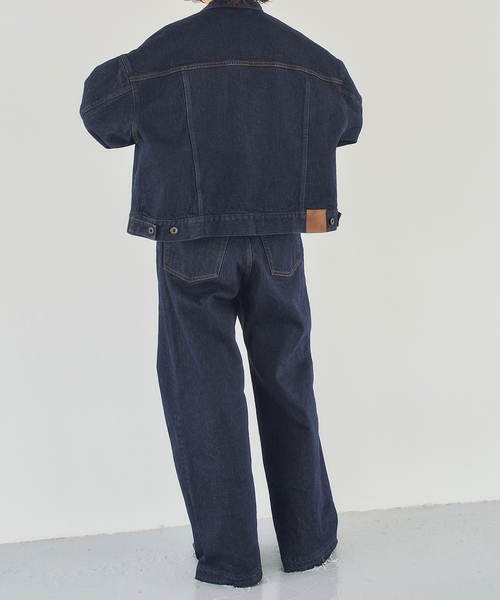 Spick & Span(スピックアンドスパン)の「《40周年 / 》5 1/2 40th LOOSE-STRAIGHT DENIM(デニムパンツ・レディース・ネイビー・29/28/27/26)」の7枚目の写真