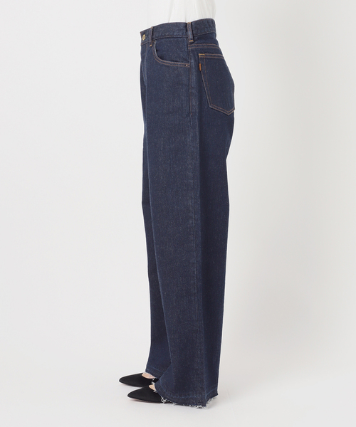 Spick & Span(スピックアンドスパン)の「《40周年 / 》5 1/2 40th LOOSE-STRAIGHT DENIM(デニムパンツ・レディース・ネイビー・29/28/27/26)」の9枚目の写真