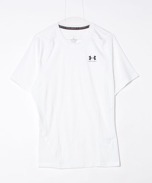 UNDER ARMOUR(アンダーアーマー)の「UAヒートギアアーマー コンプレッション ショートスリーブ シャツ(トレーニング/メンズ)(Tシャツ/カットソー・メンズ・ホワイト・4XL)」の1枚目の写真