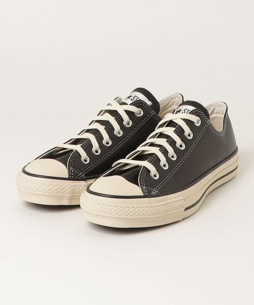 Schott(ショット)の「CONVERSE/コンバース/LEATHER ALL STAR J OX/レザー オールスター J OX(スニーカー・メンズ・ブラック・9.5/9/8/7.5/8.5)」の1枚目の写真