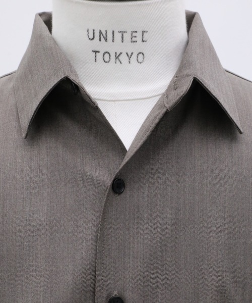 UNITED TOKYO(ユナイテッドトウキョウ)の「新作【数量限定生産】LORO PIANA FABRIC ITALIAN SHIRT |高級素材/滑らかさ/防臭/透湿性(シャツ/ブラウス・メンズ・グレイッシュベージュ/ダークグレー・2/1)」の17枚目の写真