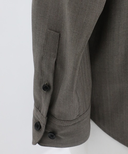 UNITED TOKYO(ユナイテッドトウキョウ)の「新作【数量限定生産】LORO PIANA FABRIC ITALIAN SHIRT |高級素材/滑らかさ/防臭/透湿性(シャツ/ブラウス・メンズ・グレイッシュベージュ/ダークグレー・2/1)」の22枚目の写真