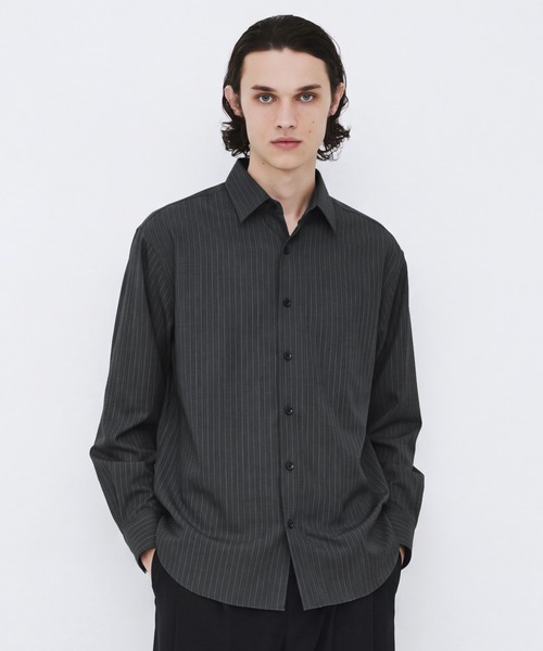 UNITED TOKYO(ユナイテッドトウキョウ)の「新作【数量限定生産】LORO PIANA FABRIC ITALIAN SHIRT |高級素材/滑らかさ/防臭/透湿性(シャツ/ブラウス・メンズ・グレイッシュベージュ/ダークグレー・2/1)」の6枚目の写真