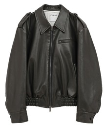 CLANE（クラネ）の「【CLANE/クラネ】BULKY LINE SINGLE LEATHER JACKET /バルキーラインシングルレザージャケット（ライダースジャケット）」