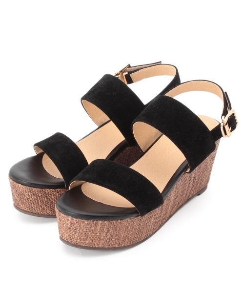 THE EMPORIUM(ジエンポリアム)の「ダブルベルトサンダル(サンダル・レディース・ブラック/ブルー/ブルー系その他/グリーン・35/45)」の9枚目の写真