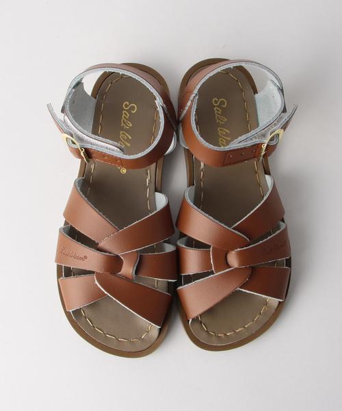 green label relaxing（グリーンレーベルリラクシング）の「【SaltWater(ソルトウォーター)】サンダル2/ブラウン◆（サンダル・キッズ・ブラウン・16.3cm/18.2cm/17.4cm/19.2cm）」の2枚目の写真