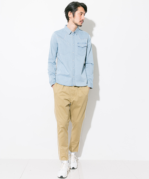 Name.（ネーム）の「【Name.】別注CUT OFF 側章パンツ（その他パンツ・メンズ・ベージュ・1/0）」の2枚目の写真