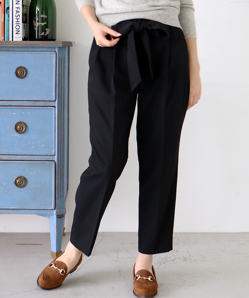 N.（N. Natural Beauty Basic）（エヌエヌナチュラルビューティーベーシック）の「ギャザーイージーパンツ（その他パンツ・レディース・ブラック/ボルドー/ベージュ/グレー・MEDIUM）」の2枚目の写真