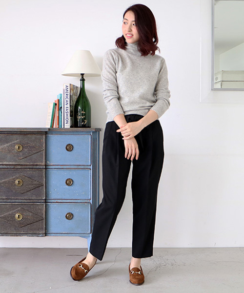 N.（N. Natural Beauty Basic）（エヌエヌナチュラルビューティーベーシック）の「ギャザーイージーパンツ（その他パンツ・レディース・ブラック/ボルドー/ベージュ/グレー・MEDIUM）」の21枚目の写真