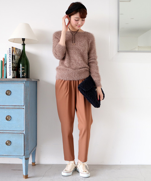 N.(N. Natural Beauty Basic)(エヌエヌナチュラルビューティーベーシック)の「◆《追加生産》【and GIRL11月号掲載】 シャギーコンパクトニット(ニット/セーター・レディース・ブルー/ホワイト/ベージュ・MEDIUM)」の8枚目の写真