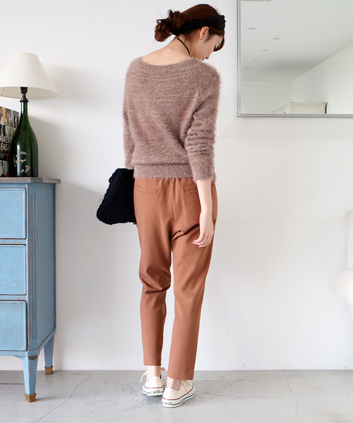 N.(N. Natural Beauty Basic)(エヌエヌナチュラルビューティーベーシック)の「◆《追加生産》【and GIRL11月号掲載】 シャギーコンパクトニット(ニット/セーター・レディース・ブルー/ホワイト/ベージュ・MEDIUM)」の18枚目の写真