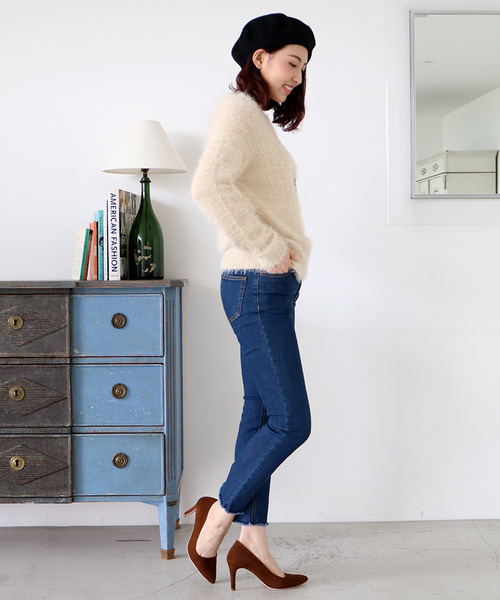 N.(N. Natural Beauty Basic)(エヌエヌナチュラルビューティーベーシック)の「◆《追加生産》【and GIRL11月号掲載】 シャギーコンパクトニット(ニット/セーター・レディース・ブルー/ホワイト/ベージュ・MEDIUM)」の21枚目の写真