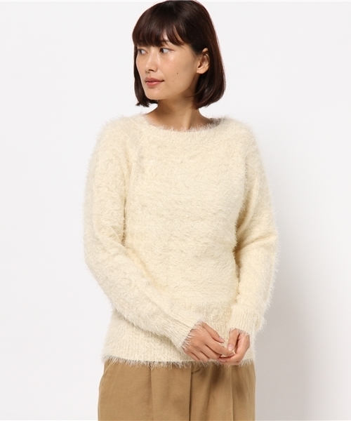 N.(N. Natural Beauty Basic)(エヌエヌナチュラルビューティーベーシック)の「◆《追加生産》【and GIRL11月号掲載】 シャギーコンパクトニット(ニット/セーター・レディース・ブルー/ホワイト/ベージュ・MEDIUM)」の11枚目の写真