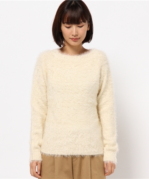 N.(N. Natural Beauty Basic)(エヌエヌナチュラルビューティーベーシック)の「◆《追加生産》【and GIRL11月号掲載】 シャギーコンパクトニット(ニット/セーター・レディース・ブルー/ホワイト/ベージュ・MEDIUM)」の12枚目の写真