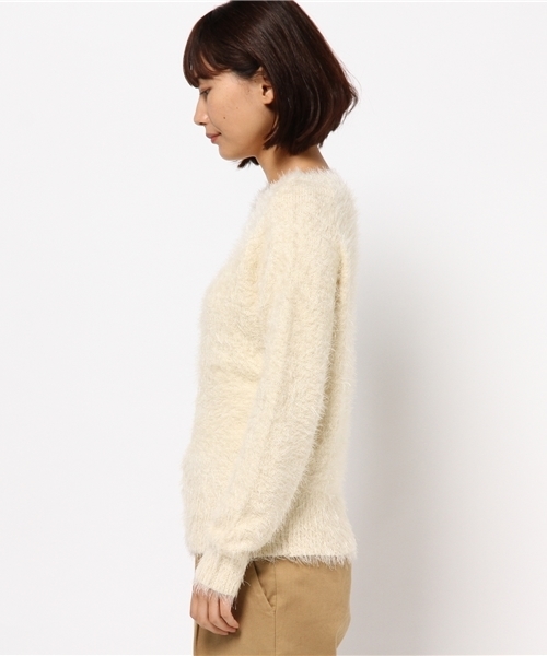 N.(N. Natural Beauty Basic)(エヌエヌナチュラルビューティーベーシック)の「◆《追加生産》【and GIRL11月号掲載】 シャギーコンパクトニット(ニット/セーター・レディース・ブルー/ホワイト/ベージュ・MEDIUM)」の13枚目の写真