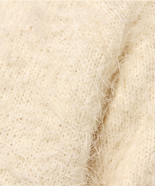 N.(N. Natural Beauty Basic)(エヌエヌナチュラルビューティーベーシック)の「◆《追加生産》【and GIRL11月号掲載】 シャギーコンパクトニット(ニット/セーター・レディース・ブルー/ホワイト/ベージュ・MEDIUM)」の10枚目の写真