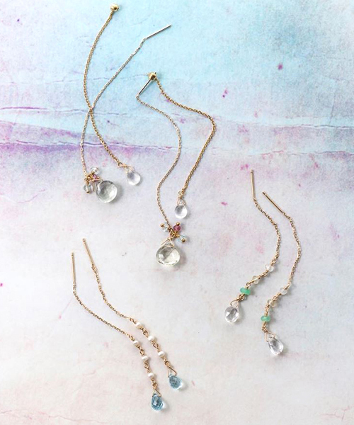 NOJESS（ノジェス）の「K10ピアス＆ピアスキャッチ（ピアス（両耳用