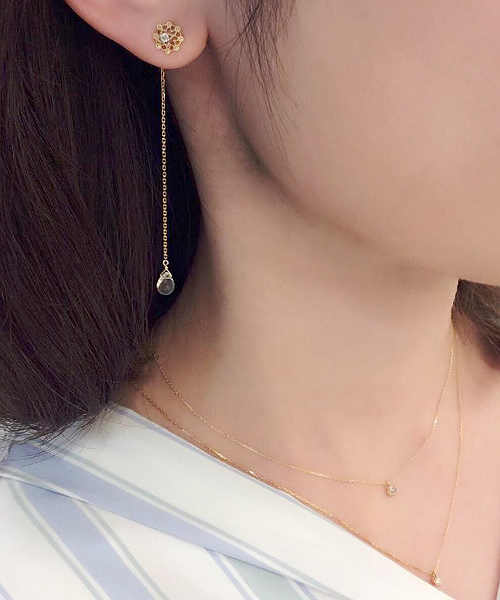 NOJESS（ノジェス）の「K10ピアス＆ピアスキャッチ（ピアス（両耳用