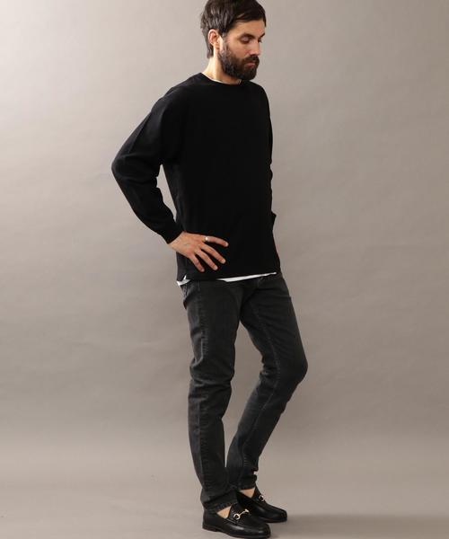 BEAUTY&YOUTH UNITED ARROWS（ビューティーアンドユースユナイテッドアローズ）の「BY ワイド リブ カットソー -MADE IN JAPAN- ◆（Tシャツ/カットソー・メンズ・ホワイト/ブラック/ライム/ネイビー/ライラック/イエロー・LARGE/MEDIUM/SMALL/X-LARGE）」の10枚目の写真