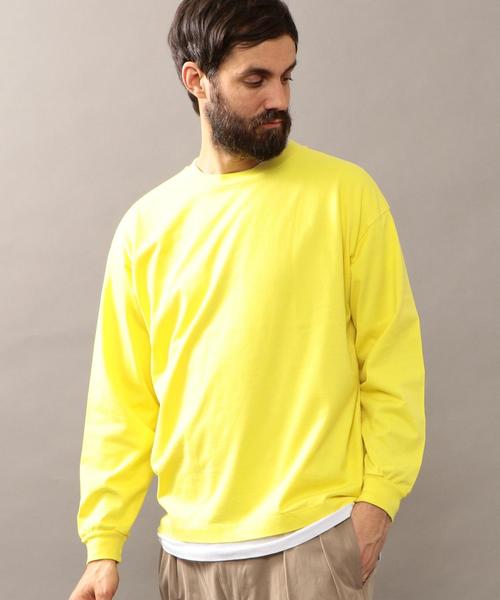 BEAUTY&YOUTH UNITED ARROWS（ビューティーアンドユースユナイテッドアローズ）の「BY ワイド リブ カットソー -MADE IN JAPAN- ◆（Tシャツ/カットソー・メンズ・ホワイト/ブラック/ライム/ネイビー/ライラック/イエロー・LARGE/MEDIUM/SMALL/X-LARGE）」の20枚目の写真