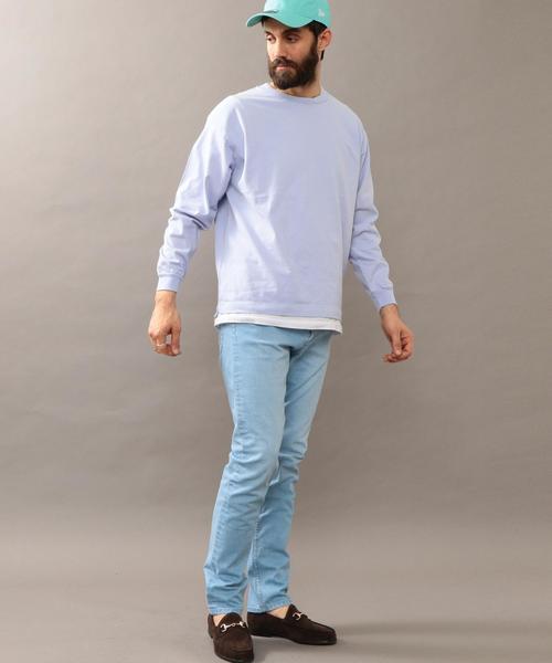 BEAUTY&YOUTH UNITED ARROWS（ビューティーアンドユースユナイテッドアローズ）の「BY ワイド リブ カットソー -MADE IN JAPAN- ◆（Tシャツ/カットソー・メンズ・ホワイト/ブラック/ライム/ネイビー/ライラック/イエロー・LARGE/MEDIUM/SMALL/X-LARGE）」の13枚目の写真