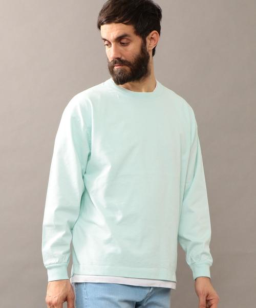 BEAUTY&YOUTH UNITED ARROWS（ビューティーアンドユースユナイテッドアローズ）の「BY ワイド リブ カットソー -MADE IN JAPAN- ◆（Tシャツ/カットソー・メンズ・ホワイト/ブラック/ライム/ネイビー/ライラック/イエロー・LARGE/MEDIUM/SMALL/X-LARGE）」の14枚目の写真