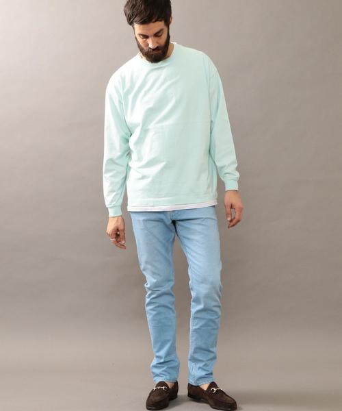 BEAUTY&YOUTH UNITED ARROWS（ビューティーアンドユースユナイテッドアローズ）の「BY ワイド リブ カットソー -MADE IN JAPAN- ◆（Tシャツ/カットソー・メンズ・ホワイト/ブラック/ライム/ネイビー/ライラック/イエロー・LARGE/MEDIUM/SMALL/X-LARGE）」の15枚目の写真