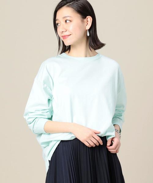 BEAUTY&YOUTH UNITED ARROWS（ビューティーアンドユースユナイテッドアローズ）の「BY ワイド リブ カットソー -MADE IN JAPAN- ◆（Tシャツ/カットソー・メンズ・ホワイト/ブラック/ライム/ネイビー/ライラック/イエロー・LARGE/MEDIUM/SMALL/X-LARGE）」の16枚目の写真