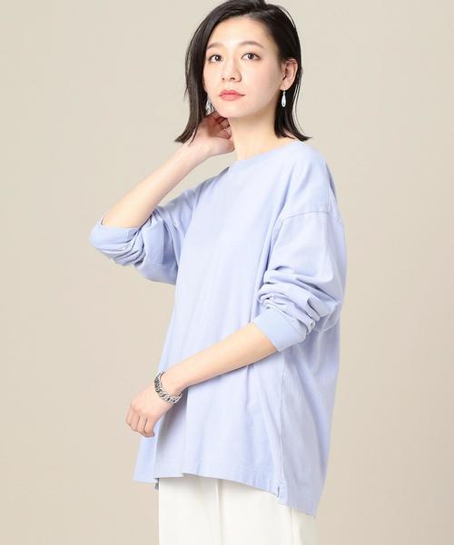 BEAUTY&YOUTH UNITED ARROWS（ビューティーアンドユースユナイテッドアローズ）の「BY ワイド リブ カットソー -MADE IN JAPAN- ◆（Tシャツ/カットソー・メンズ・ホワイト/ブラック/ライム/ネイビー/ライラック/イエロー・LARGE/MEDIUM/SMALL/X-LARGE）」の18枚目の写真