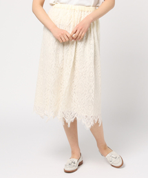 POU DOU DOU | スカラップラッセルレーススカート(スカート)