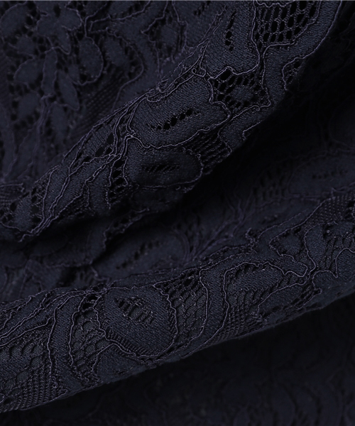 POU DOU DOU（プードゥドゥ）の「スカラップラッセルレーススカート（スカート・レディース・アイボリー/ライトブルー/ネイビー・3）」の8枚目の写真