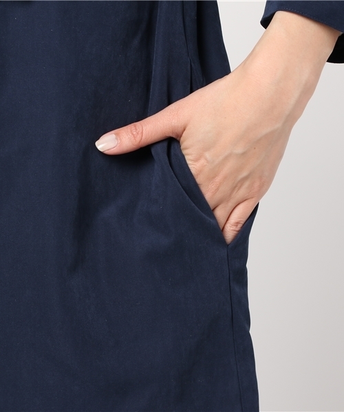 MERLOT（メルロー）の「ピーチウエストリボンボリューム袖スプリングコート501-4591（その他アウター・レディース・ネイビー/キャメル/ブラック/ピンクベージュ/カーキ・FREE）」の11枚目の写真