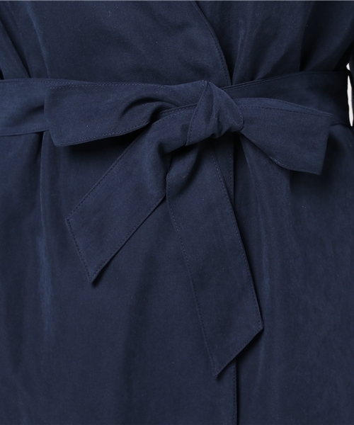 MERLOT（メルロー）の「ピーチウエストリボンボリューム袖スプリングコート501-4591（その他アウター・レディース・ネイビー/キャメル/ブラック/ピンクベージュ/カーキ・FREE）」の13枚目の写真