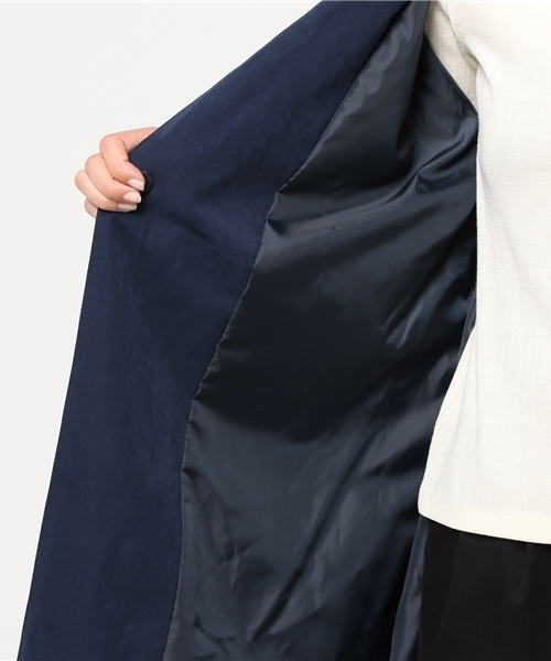 MERLOT（メルロー）の「ピーチウエストリボンボリューム袖スプリングコート501-4591（その他アウター・レディース・ネイビー/キャメル/ブラック/ピンクベージュ/カーキ・FREE）」の15枚目の写真