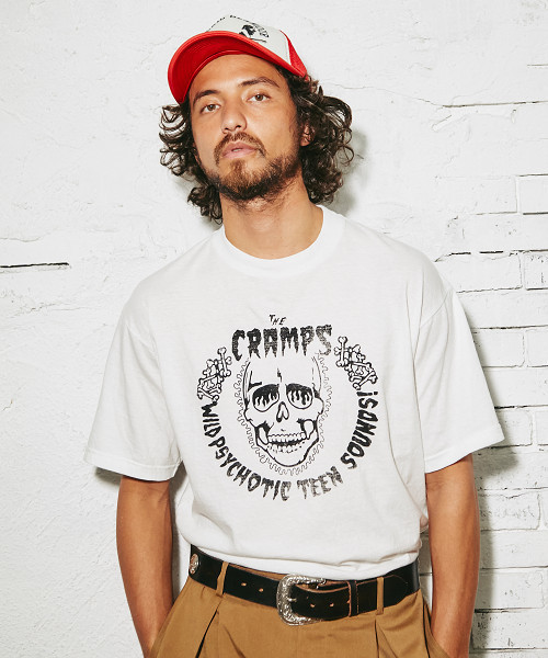 HYSTERIC GLAMOUR（ヒステリックグラマー）の「THE CRAMPS/WILD PSYCHOTIC プリント Tシャツ（Tシャツ/カットソー・メンズ・ホワイト/グリーン/ブラック・X-SMALL/SMALL/MEDIUM/LARGE）」の2枚目の写真