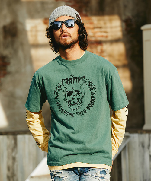 HYSTERIC GLAMOUR（ヒステリックグラマー）の「THE CRAMPS/WILD PSYCHOTIC プリント Tシャツ（Tシャツ/カットソー・メンズ・ホワイト/グリーン/ブラック・X-SMALL/SMALL/MEDIUM/LARGE）」の3枚目の写真