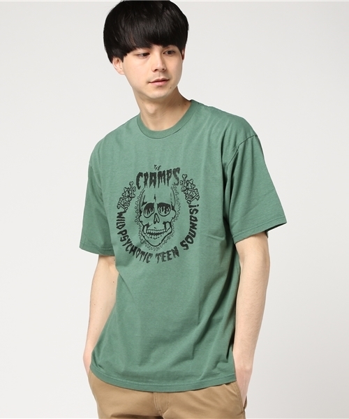 HYSTERIC GLAMOUR（ヒステリックグラマー）の「THE CRAMPS/WILD PSYCHOTIC プリント Tシャツ（Tシャツ/カットソー・メンズ・ホワイト/グリーン/ブラック・X-SMALL/SMALL/MEDIUM/LARGE）」の5枚目の写真