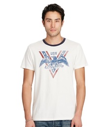Denim & Supply Ralph Lauren | コットン グラフィック リンガーTシャツ(Tシャツ/カットソー)